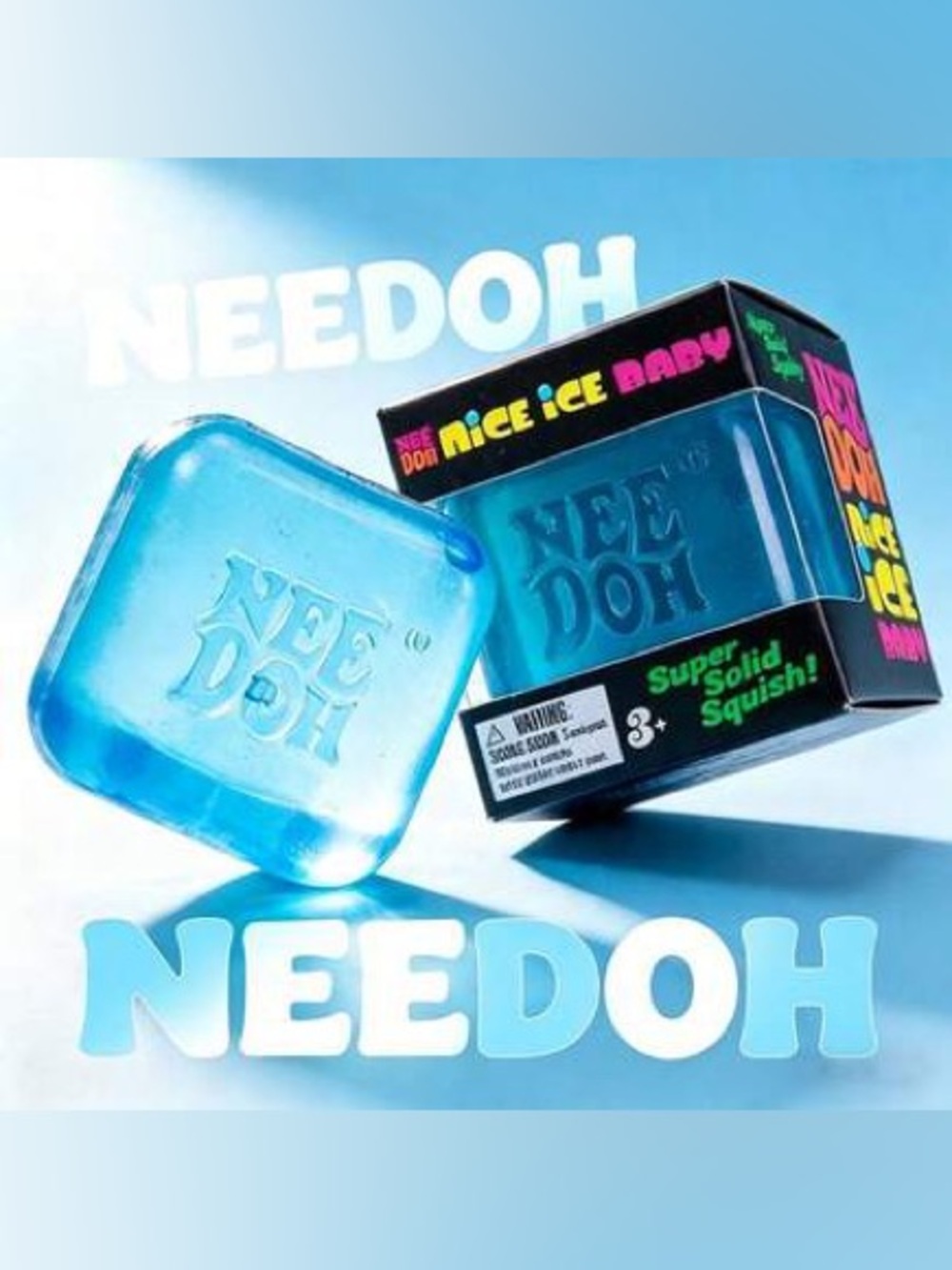 The original NeeDoh ice cube sensory squish (Blue)